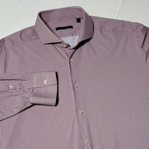 Greyson Check Patterned Button-Up Shirt Men's Size XL Golf Soft‎ Long Sleeve